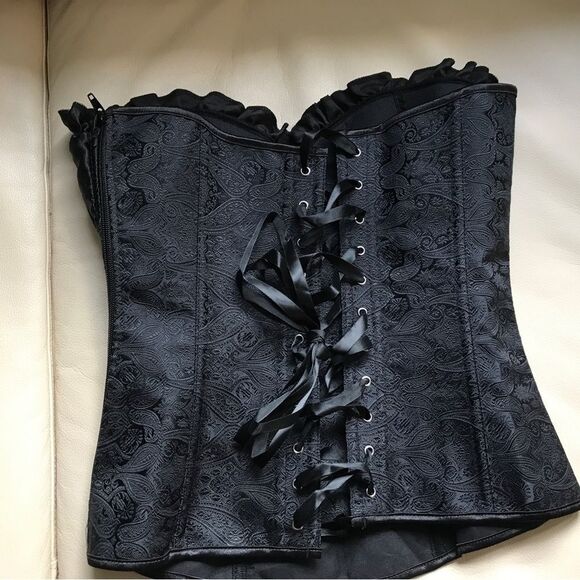 Jacquard Tight-fitting Bustier (S) - Picture 9 of 9